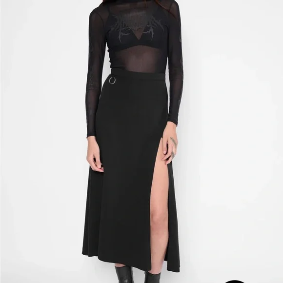 Mary Wyatt London Sofia O-Ring Split Skirt - Picture 3 of 4